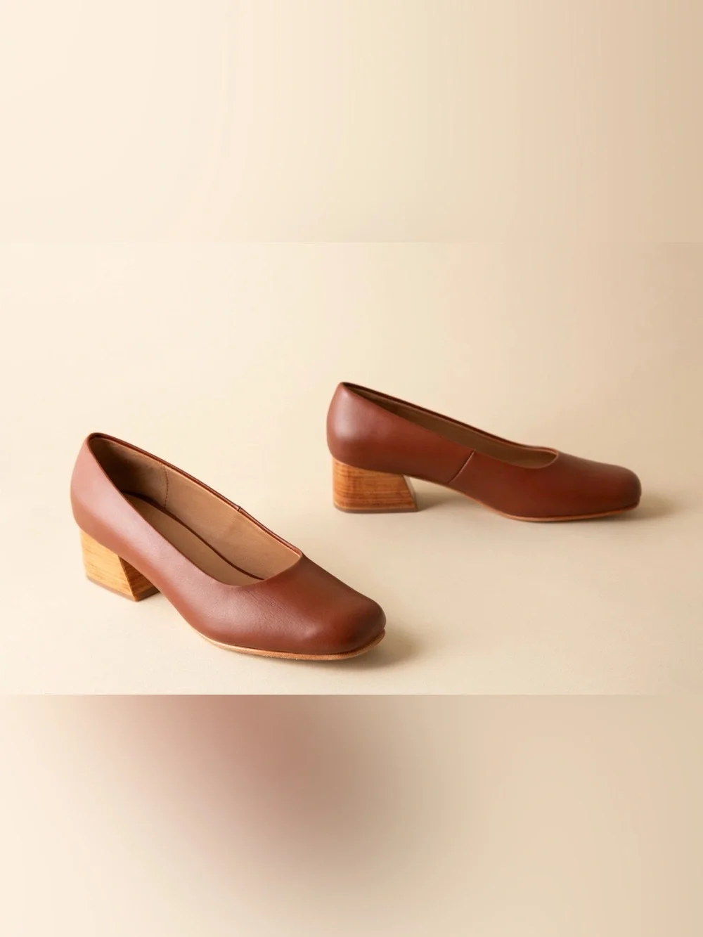 NEW Huma Blanco Luisa Pump Brown Leather Size 40